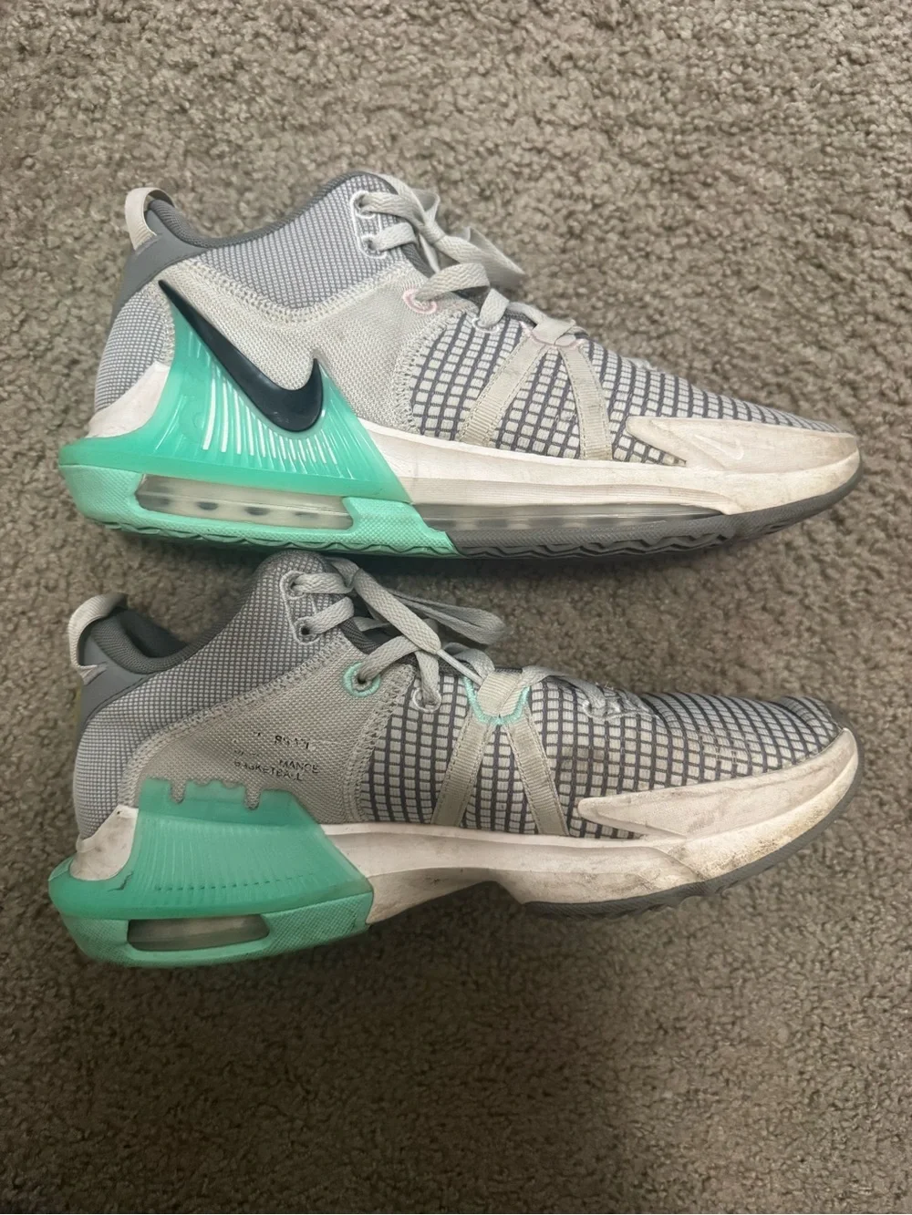Nike LeBron Witness 7 DM1123-006 Gray Basketball Shoes Sneakers